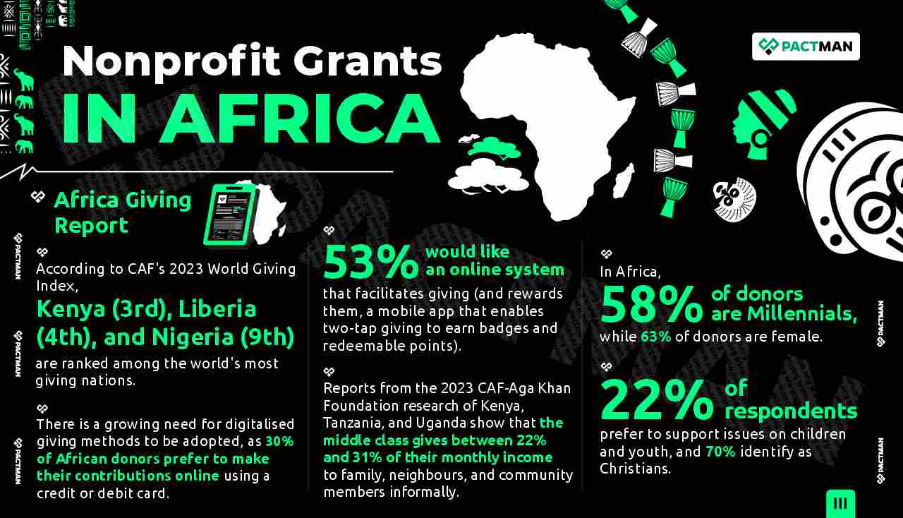 Infographic on Nonprofit Grants in Africa